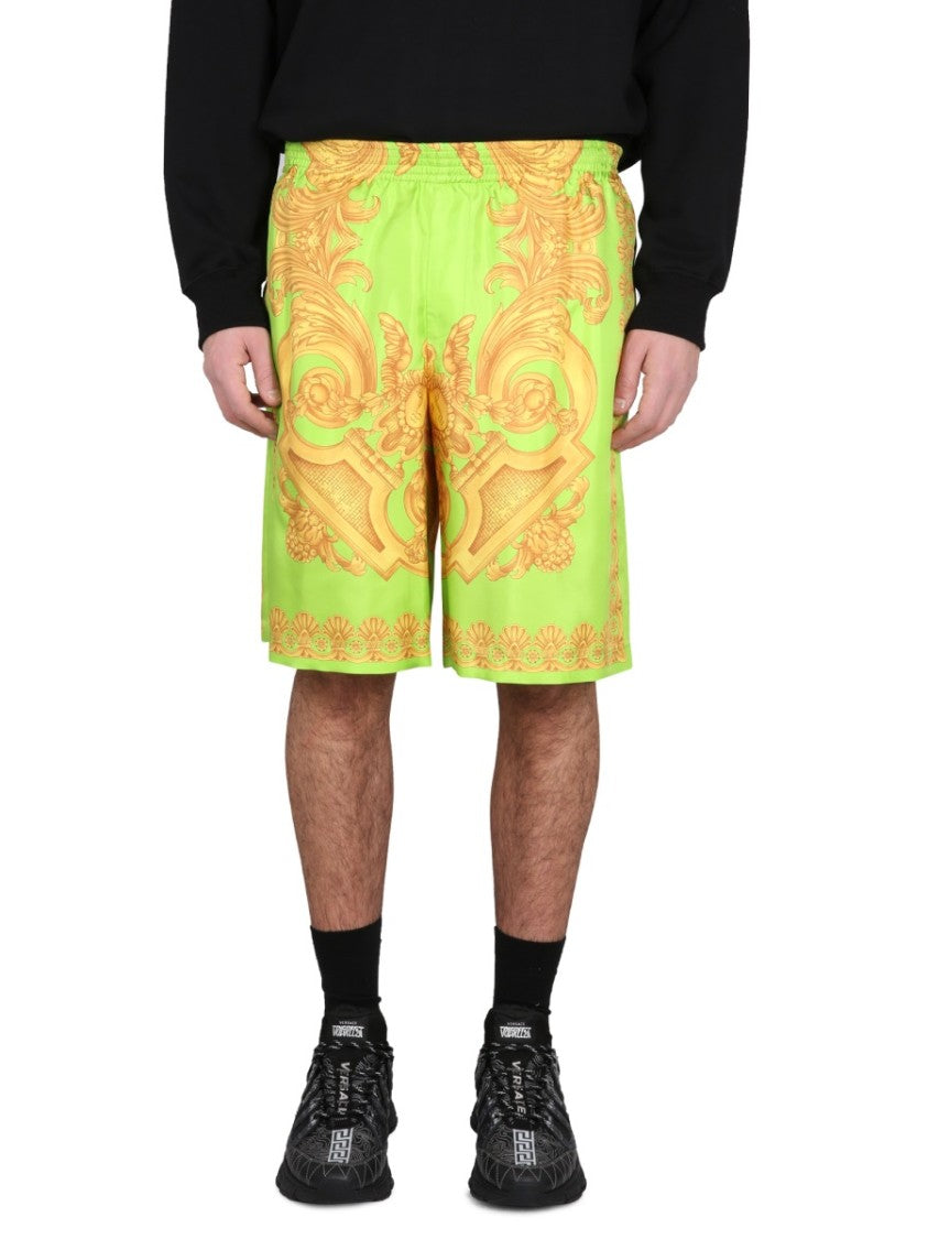 Versace Baroque Shorts Versace Barocco 660 Silk Shorts, Male