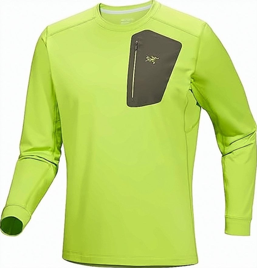 Arc'teryx Long-Sleeve Performance Top With Zippered Chest Pocket