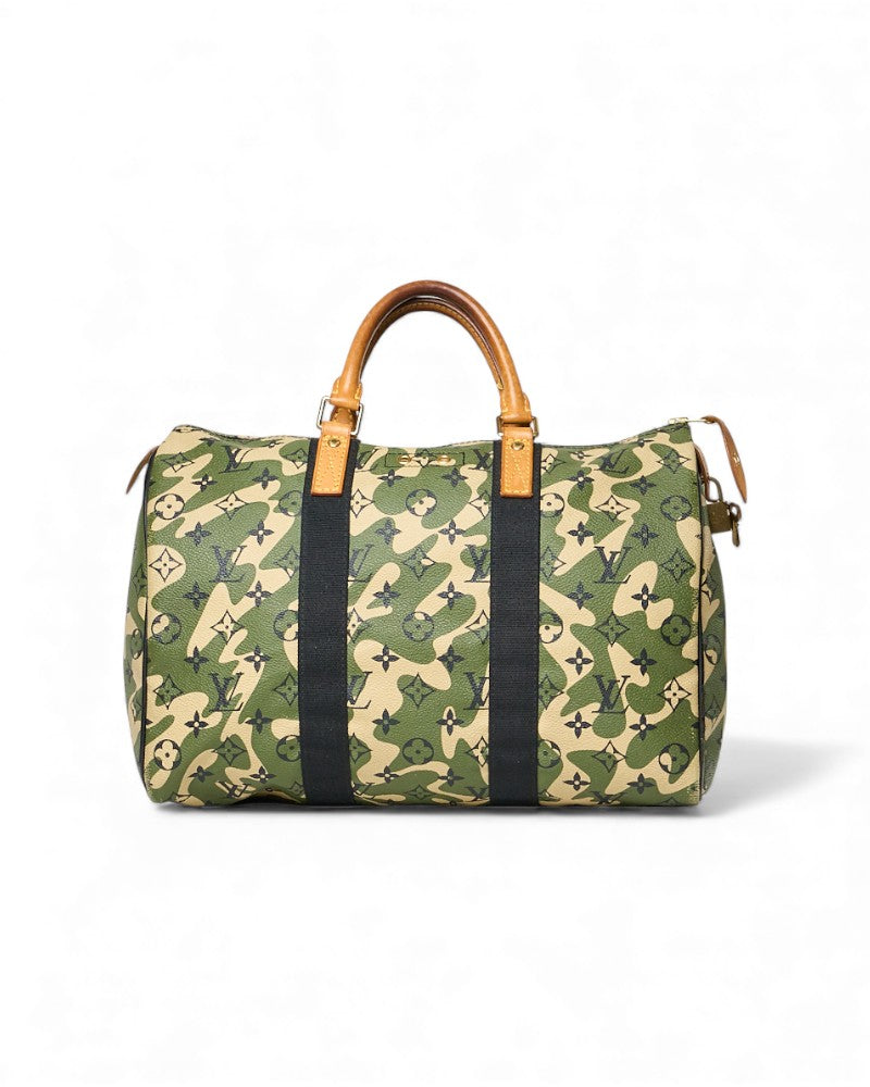 Louis Vuitton Speedy 35 Monogramouflage Murakami Green