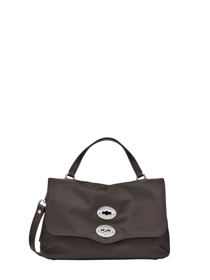 ZANELLATO ショルダーバッグ Zanellato Brown Silver-Tone Turn-Lock Shoulder Bag
