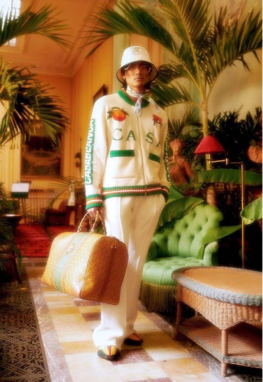 Casablanca is a breath of fresh air in the monochrome world of fashion