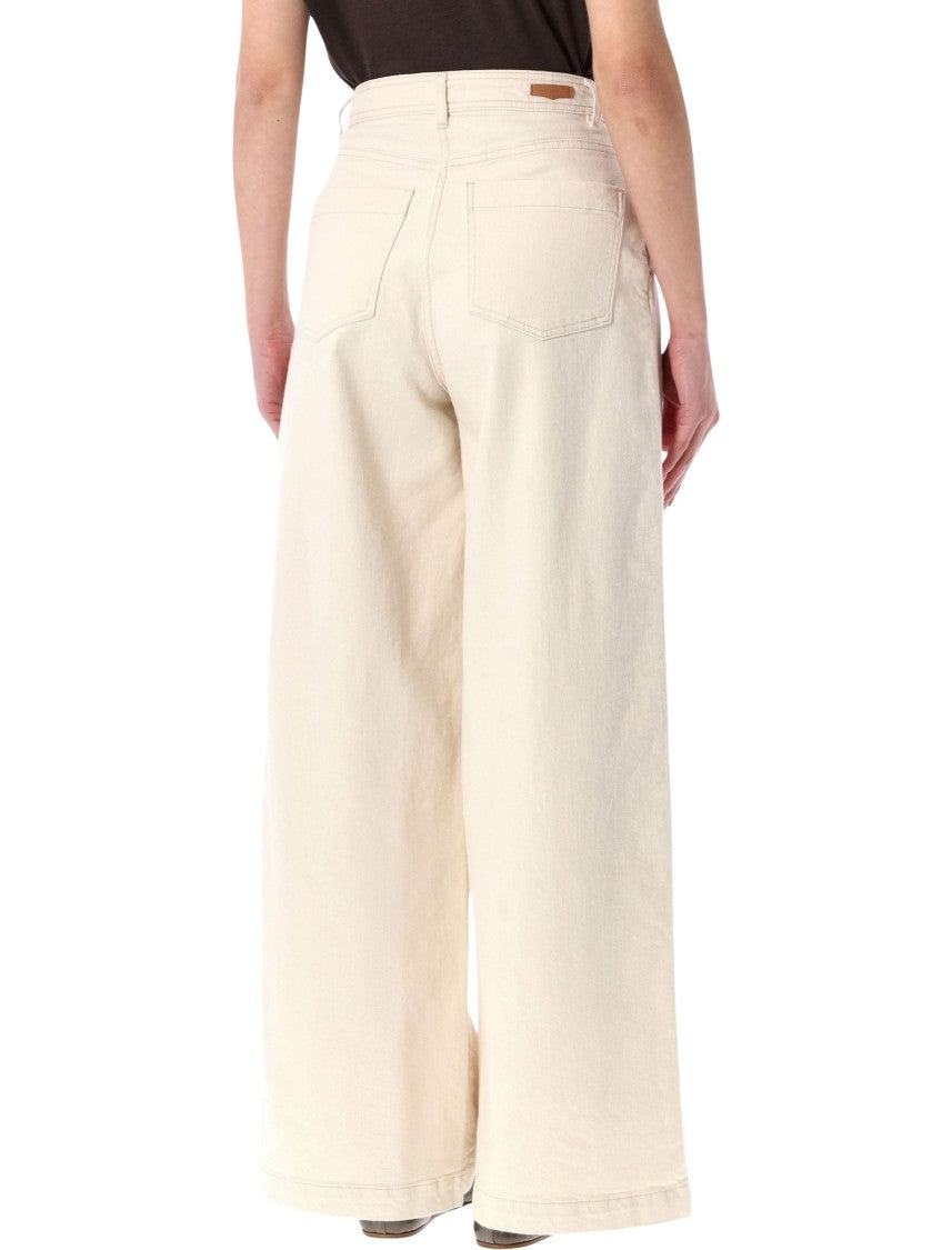 Sessùn Diegui Pleated Wide Leg Denim Jeans