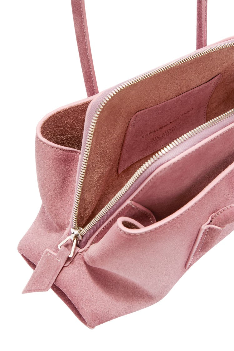 The Attico Elongated Pink Handbag With Dual Handles