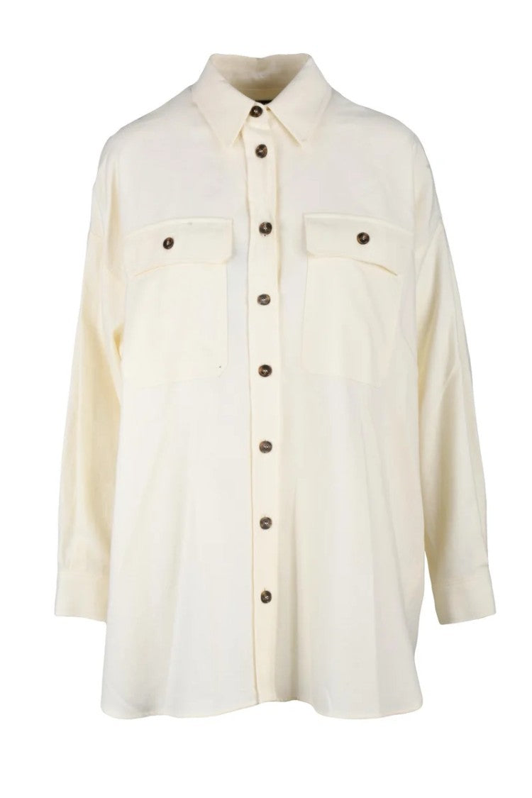 Max Mara Oversized Shirt Cotton - White
