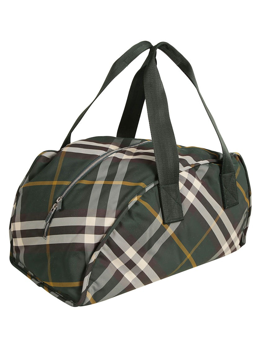 Burberry Structured Check Pattern Bag