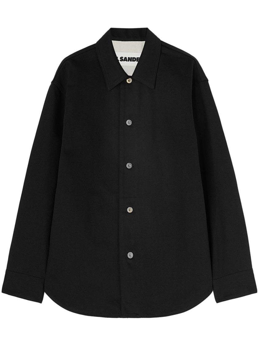 Jil Sander Classic Button-Up Shirt With Subtle Logo Patch