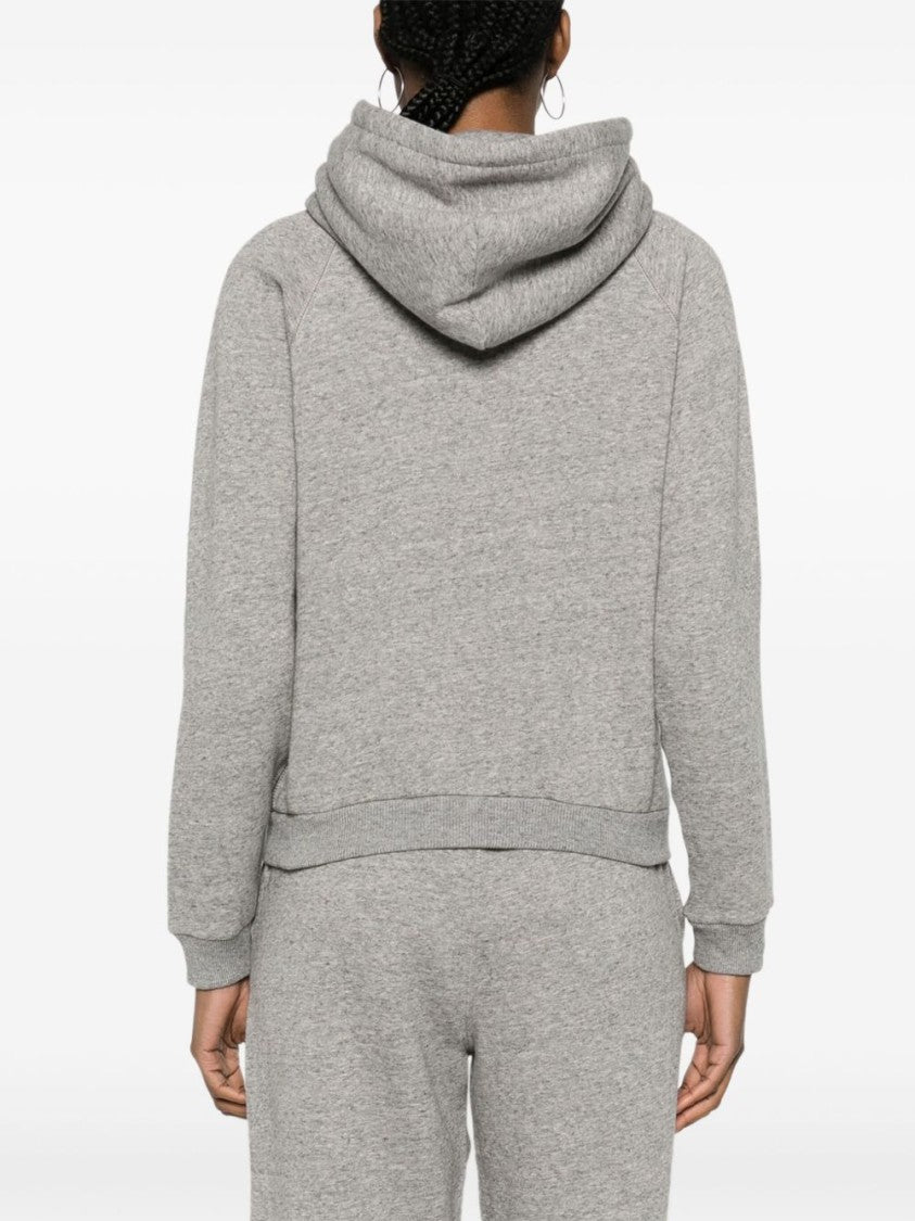 Polo Ralph Lauren Heather Grey Hooded Sweatshirt With Embroidered Detail