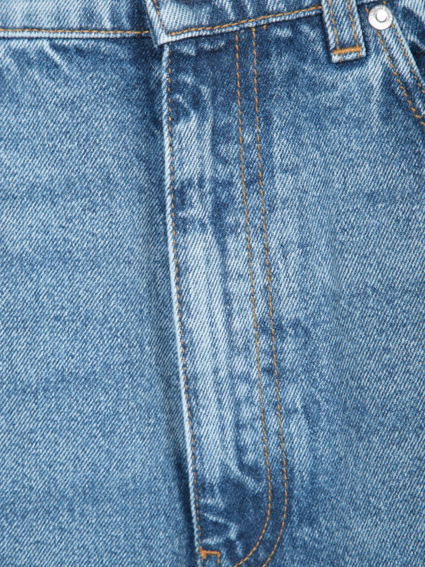 Stella Mccartney Wide-Leg High-Waist Denim Jeans