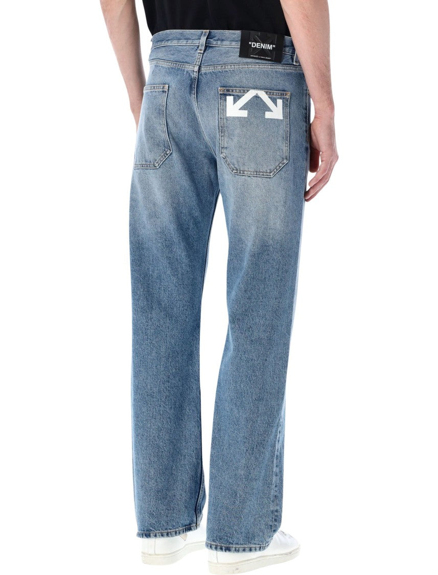 Off-White Half Arrow Slim Relax Jeans