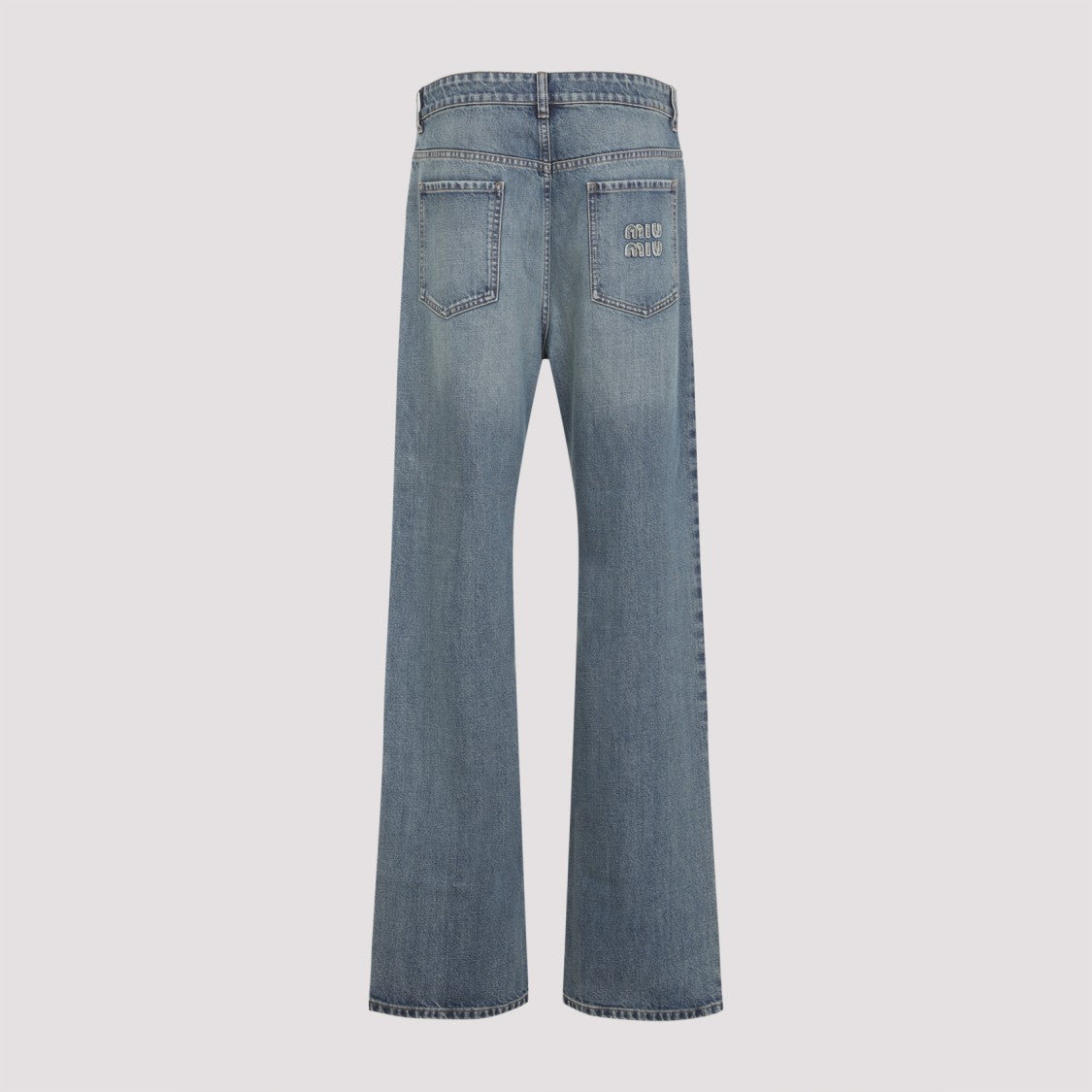 Miu Miu Straight-Leg Denim Trousers With Classic Five-Pocket Design