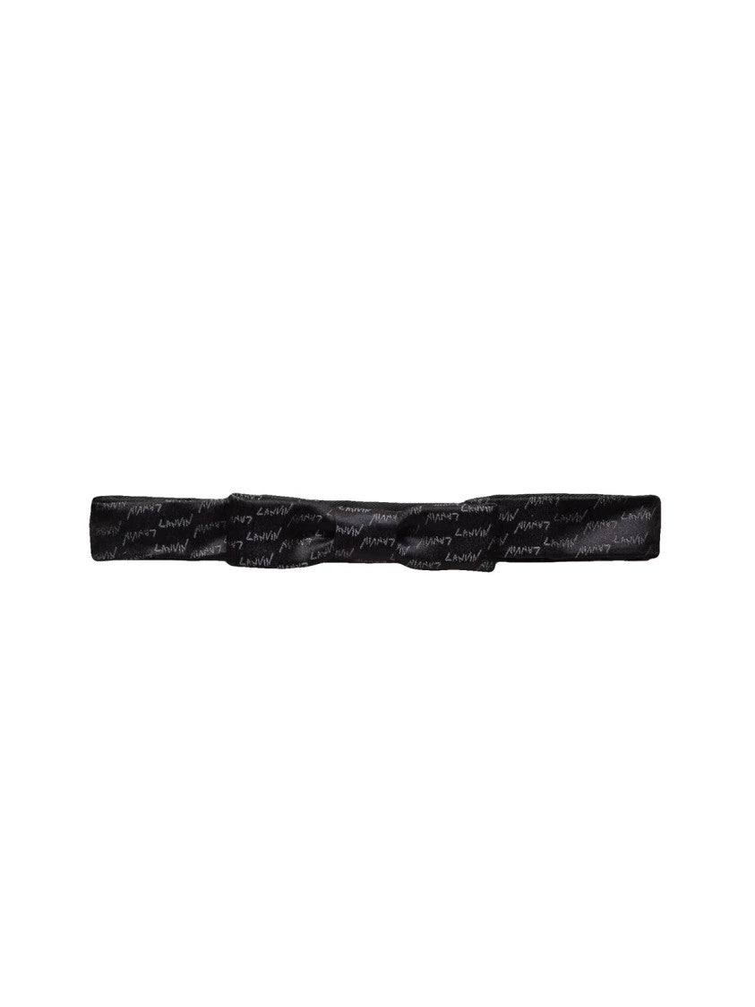 Lanvin Silk Bow Tie With Subtle Sheen And Textured Detailing