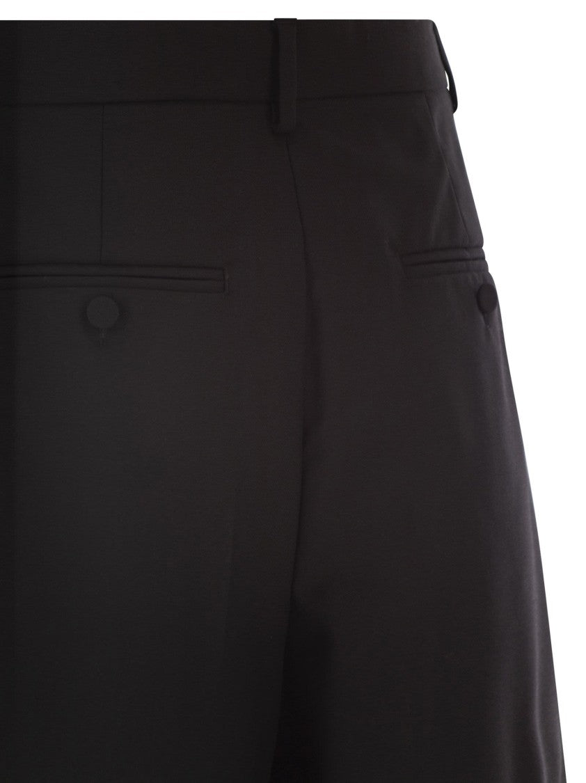 Max Mara Bussola1234 - Wool Canvas Bermuda Shorts