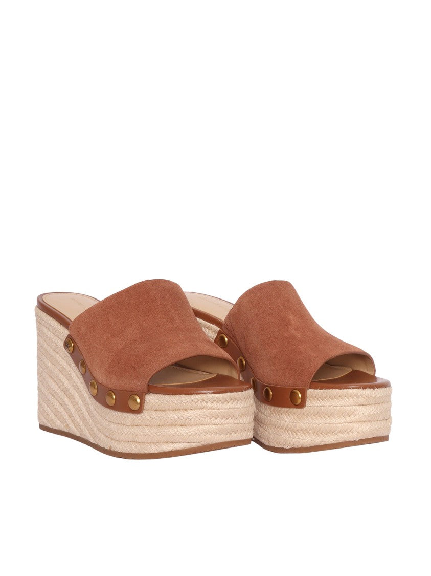 Michael Kors Mayes Textured Platform Wedge Sandals