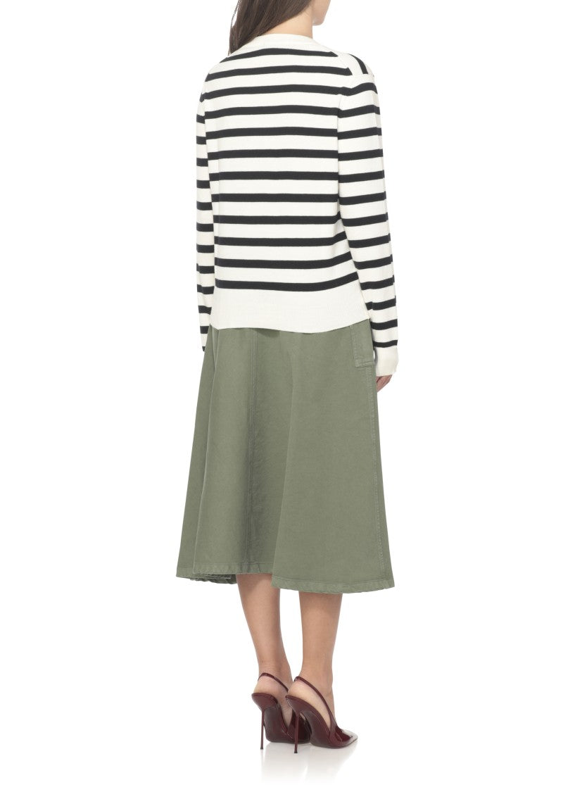 A.P.C. Striped Sweater With Logo