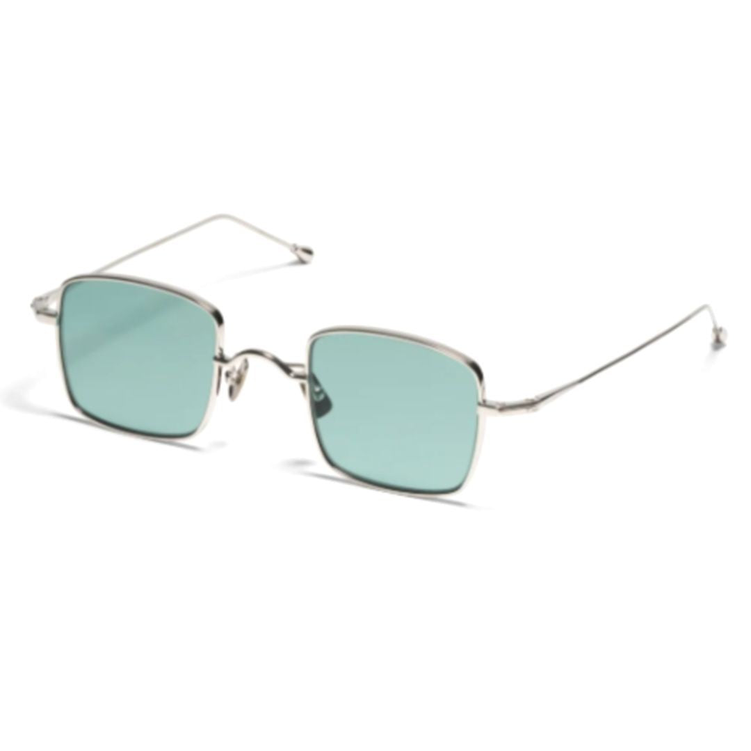 Peter And May Petit Animal Square Titanium Sunglasses With Blue-Green Lenses