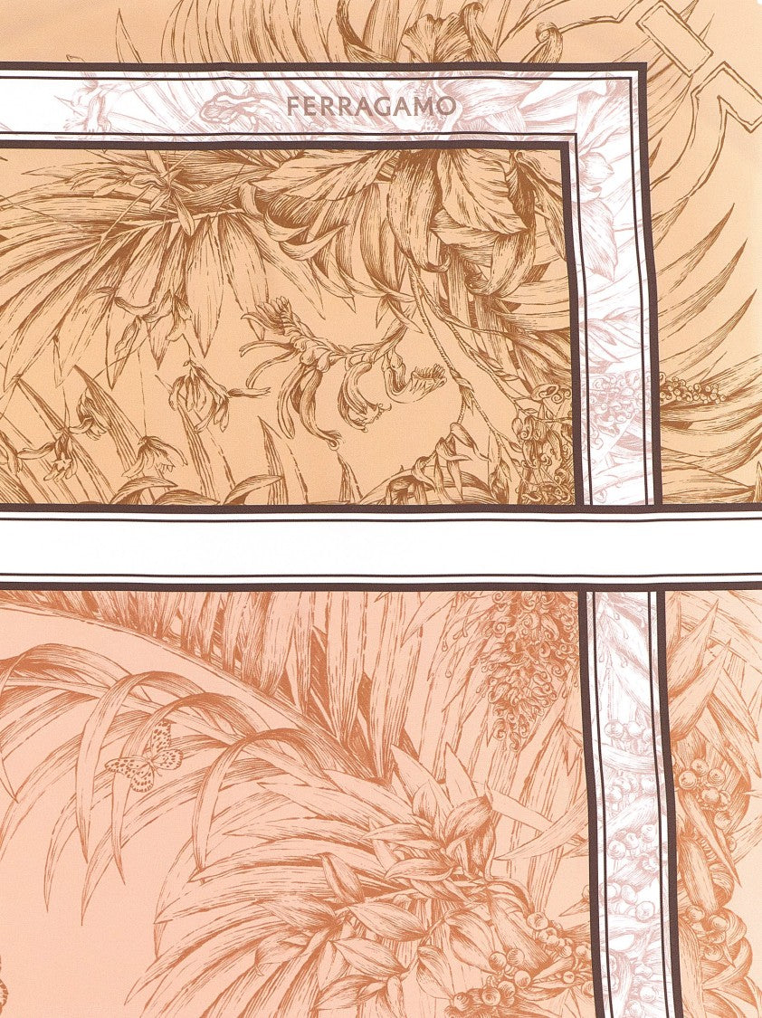 Ferragamo 'Gravure' Print Scarf