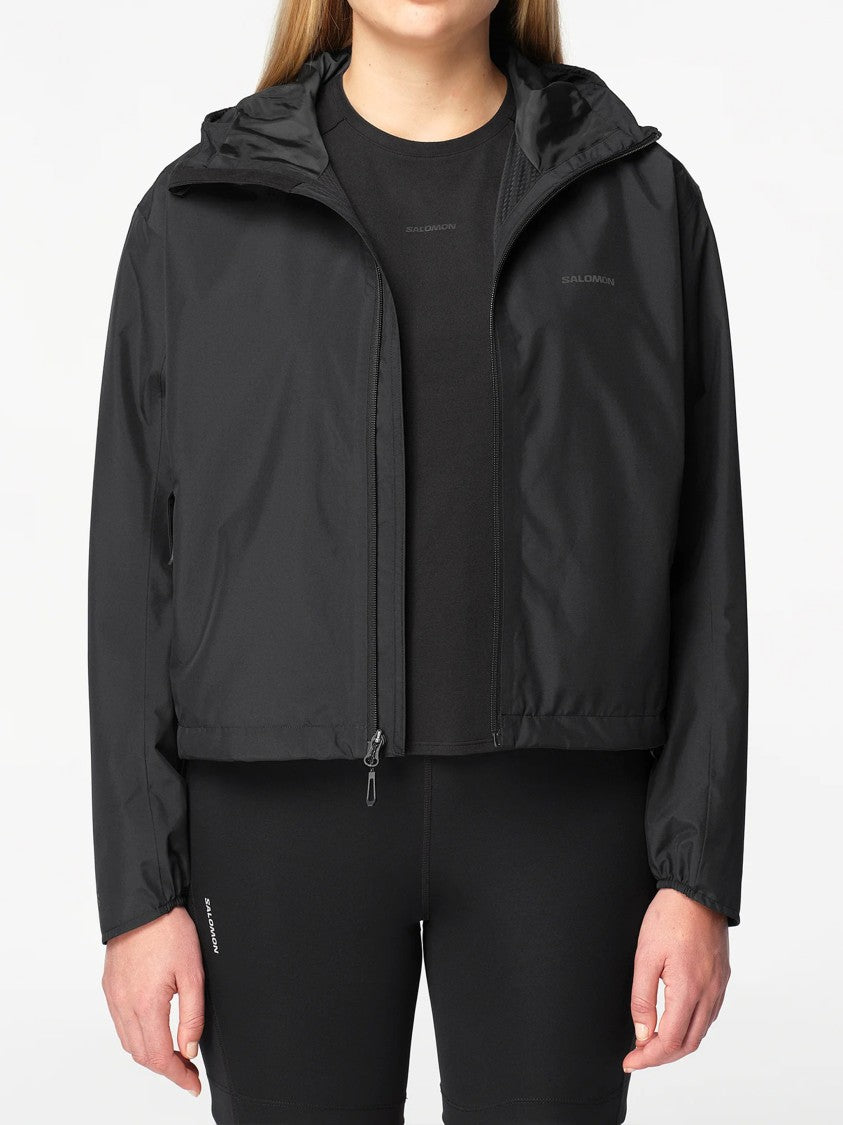 Salomon Black Outscape 2L Lightweight Trekking Jacket