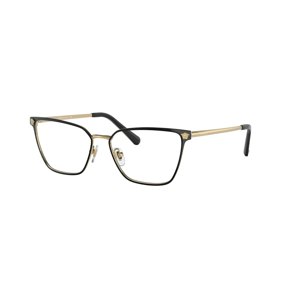 Versace 0Ve1275 Square Frame Gold Metal Sunglasses