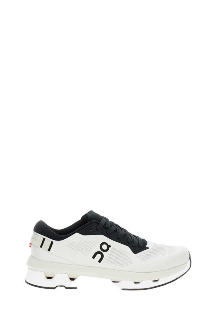 On Running White Mesh Sneakers With Speed-Lacing System