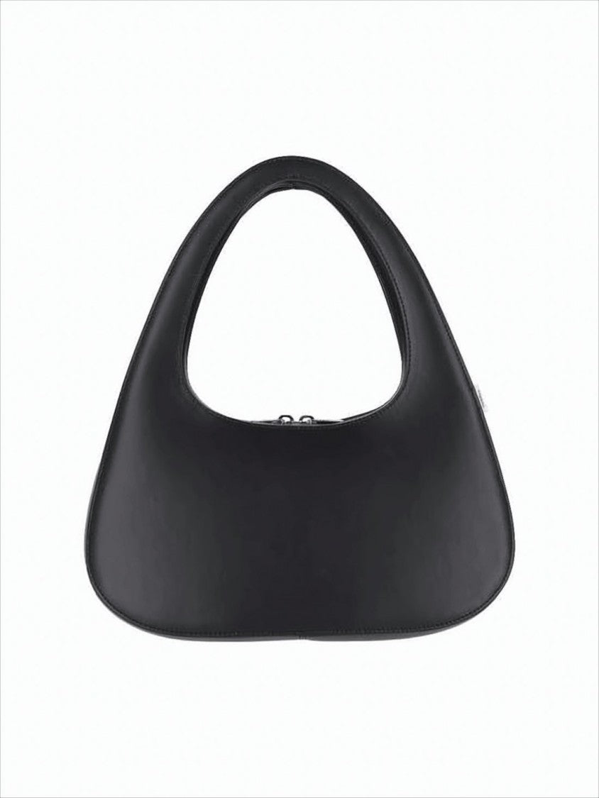 Coperni Black Leather Tote Bag