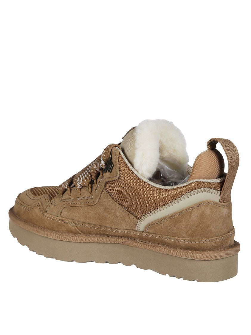 Ugg Lowmel Suede Shearling-Lined Low-Top Sneakers