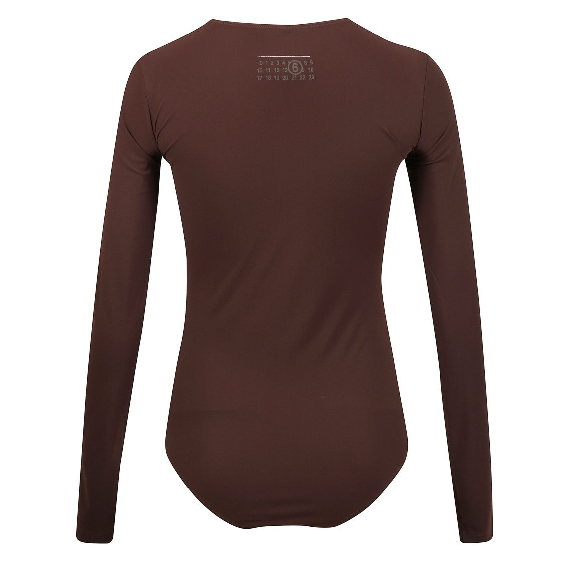 Mm6 By Maison Margiela Fitted Long-Sleeve Bodysuit