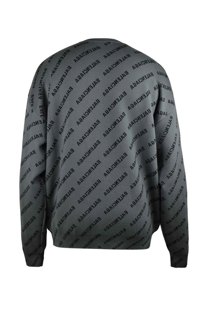 Balenciaga Grey Wool Sweater