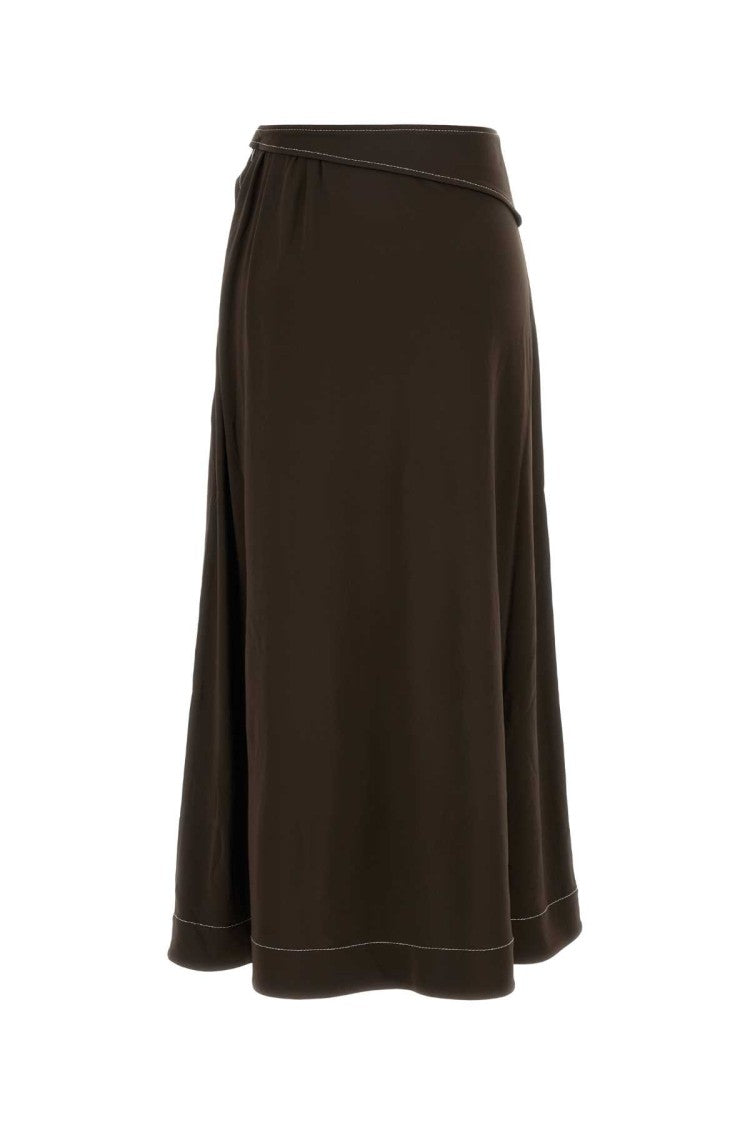 Tory Burch Brown Viscose Skirt