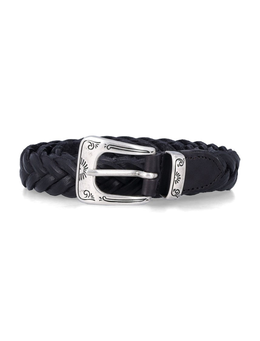 Mancini 1979 Sophia Braided Leather Belt