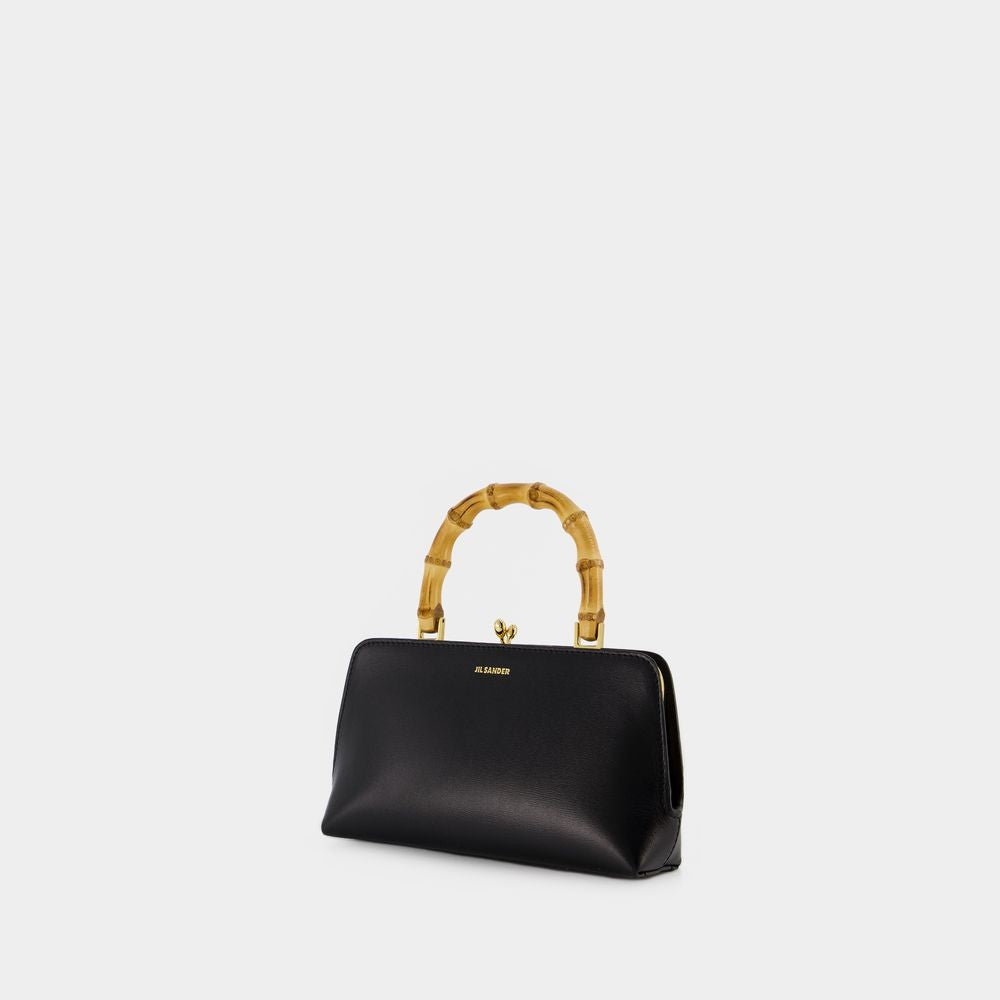 Jil Sander Hobo Goji Mini Bag - Leather - Black