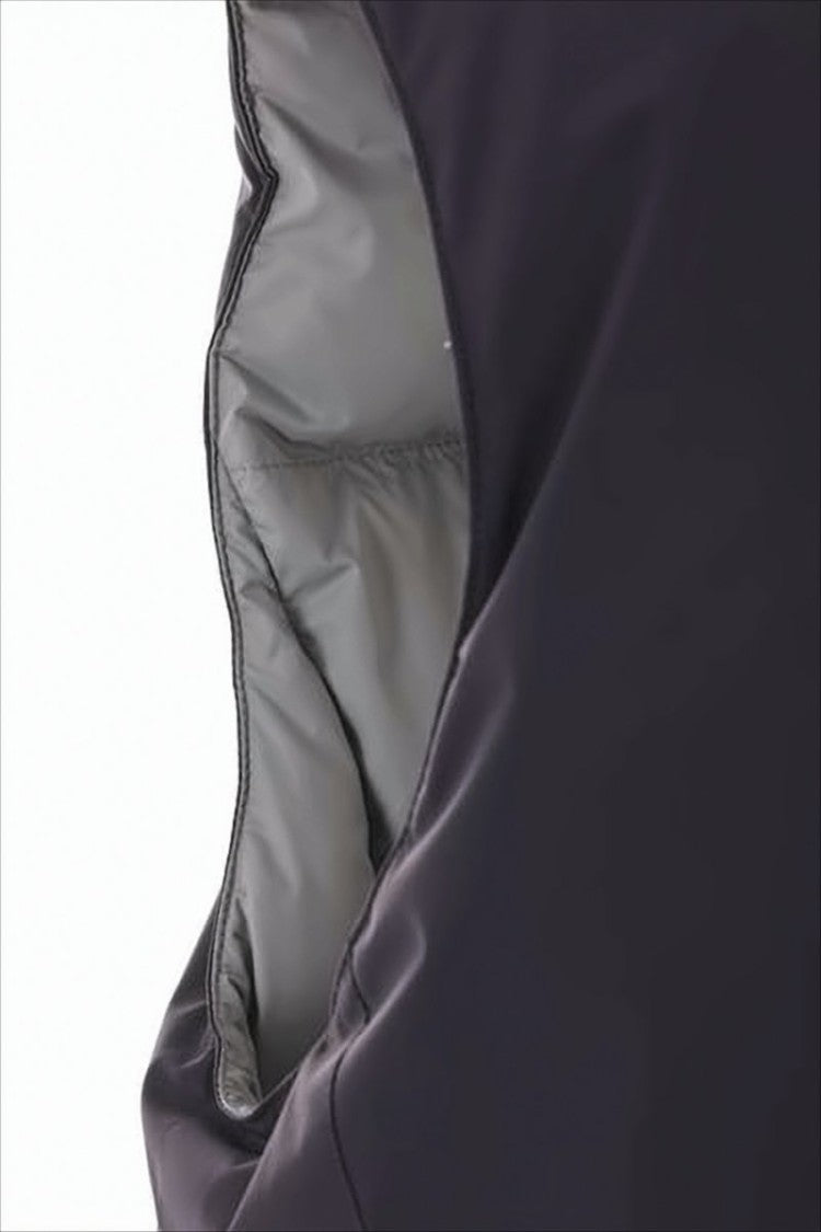 Brunello Cucinelli Padded Black Vest With Snap-Button Closure And Hood