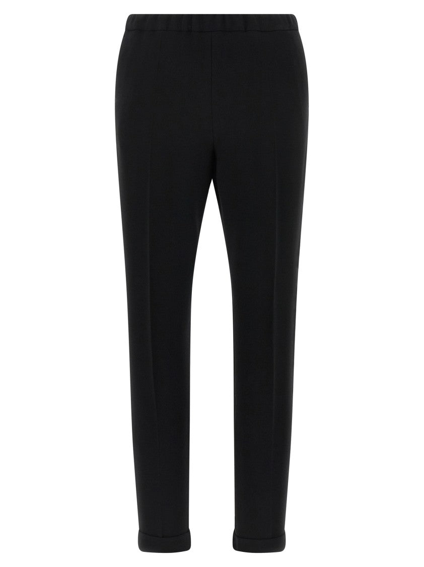 Alberto Biani Cigarette Style Cady Pants With Adjustable Drawstring
