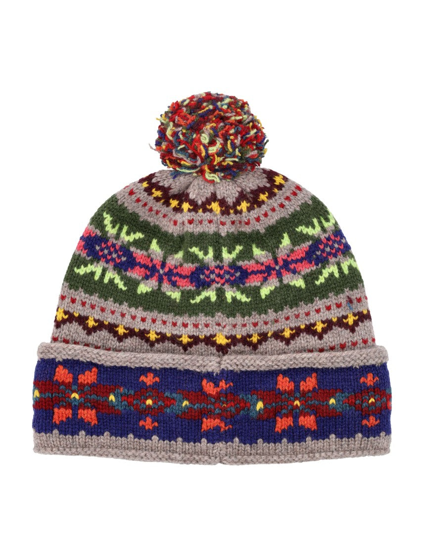 Polo Ralph Lauren Wool Pom-Pom Intarsia Beanie