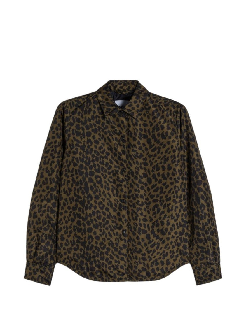 Aspesi Long Sleeve Leopard Print Shirt