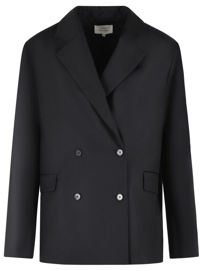 Loulou De Saison 'Donau' Black Virgin Wool Blazer