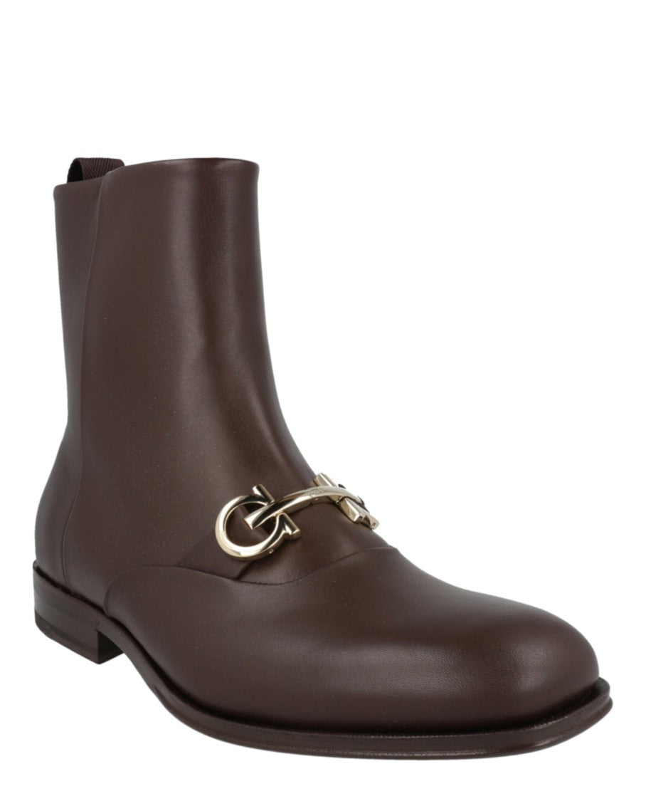 Ferragamo Geremia Gancini Ankle Boots