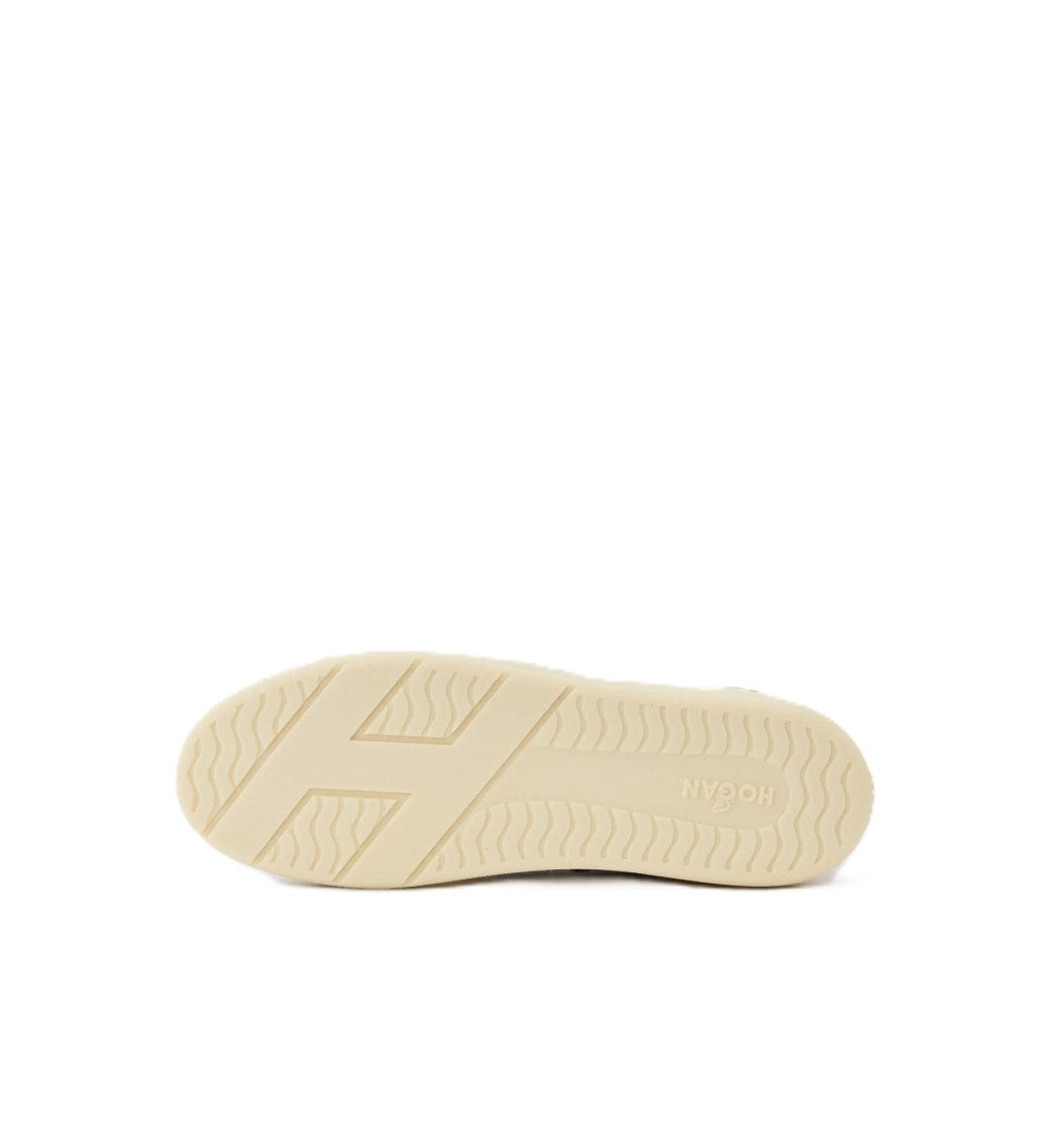 Hogan Low-Top Sneakers With Tan Accents And Perforated Design