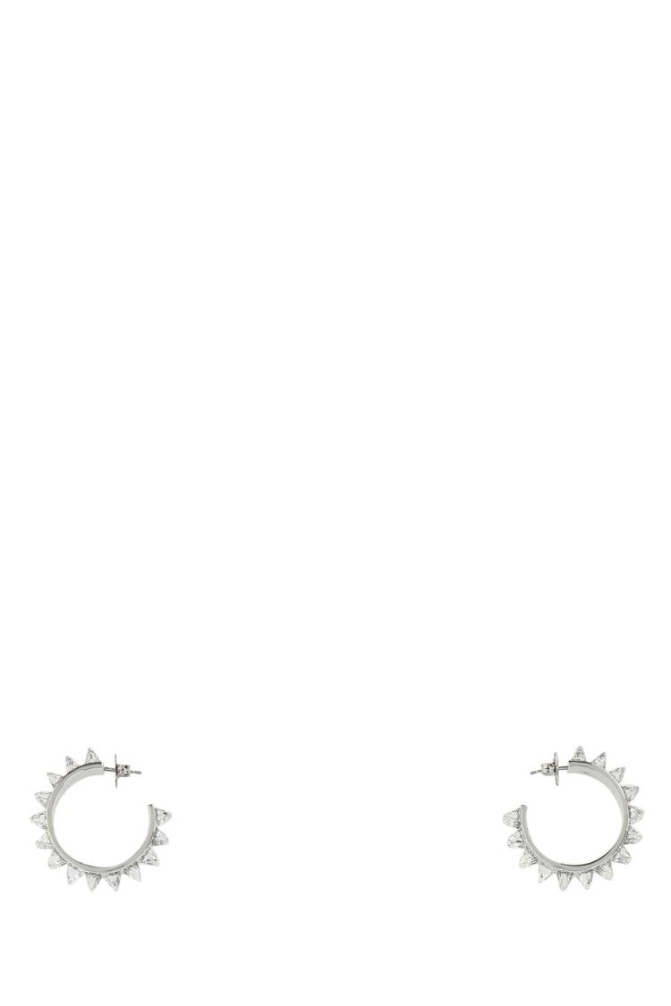 Amina Muaddi Embellished Metal Big Karma Earrings