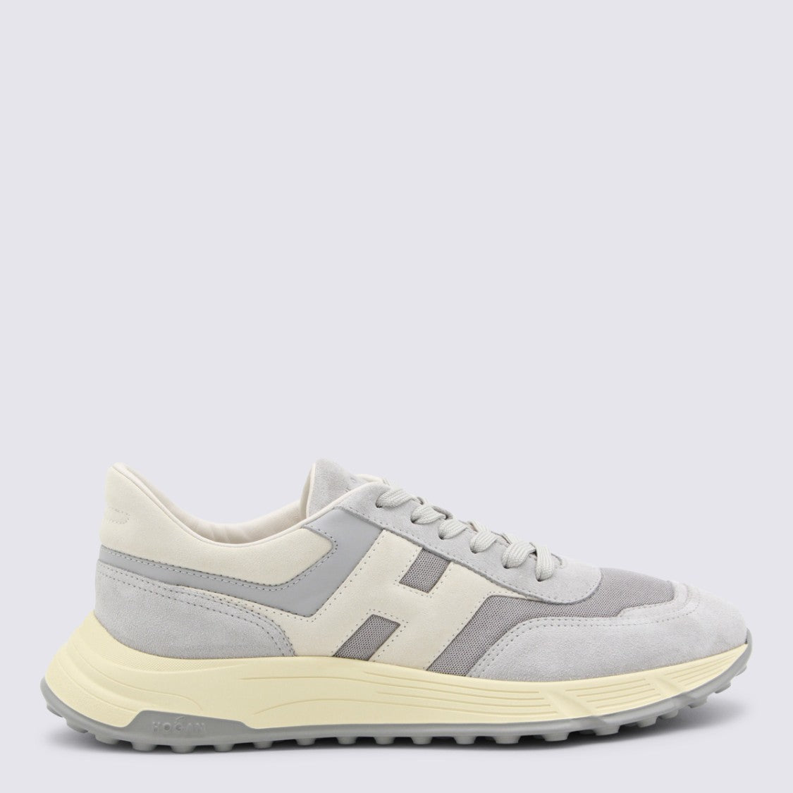 Hogan Grey Leather Sneakers