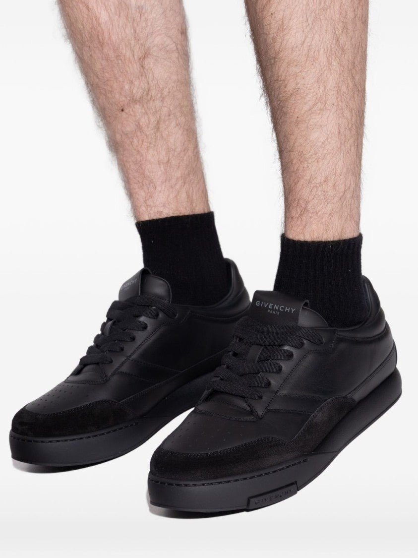 Givenchy Black Calf Leather Low-Profile Flat Shoes