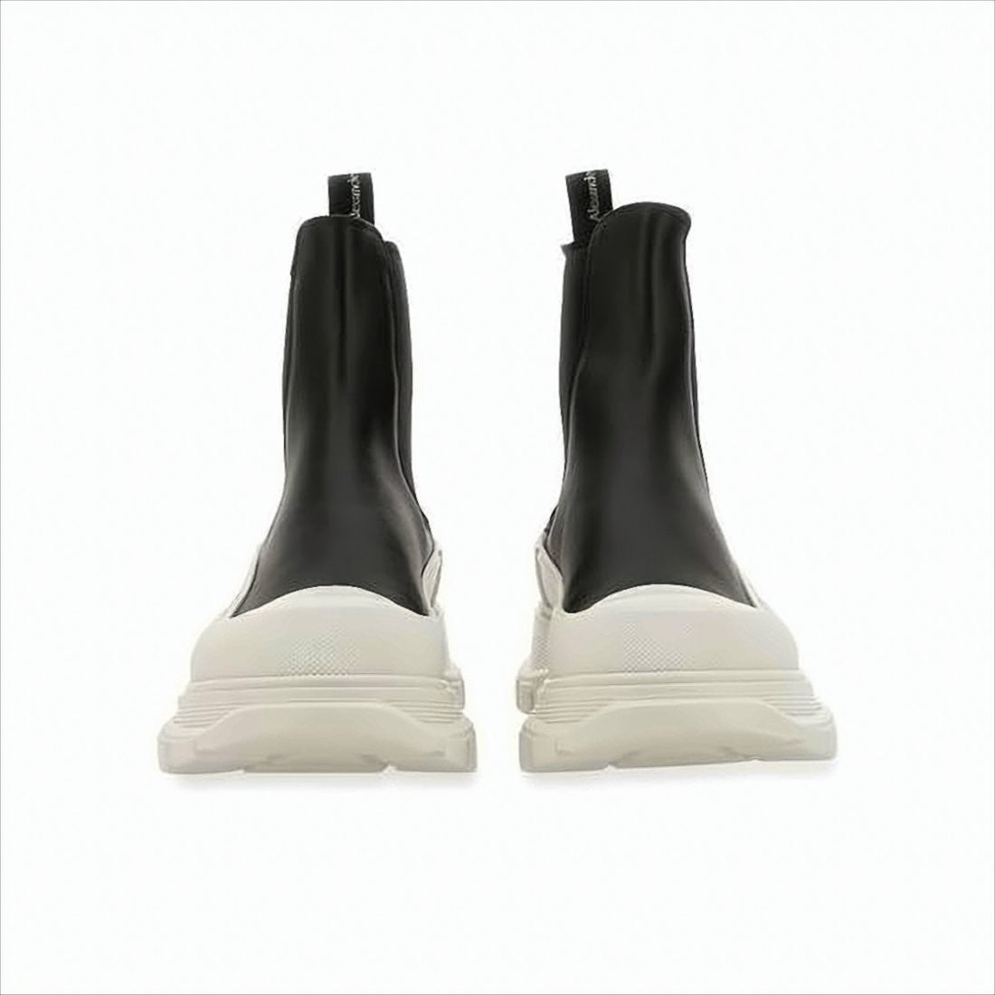Alexander Mcqueen Black Leather Chelsea Boots
