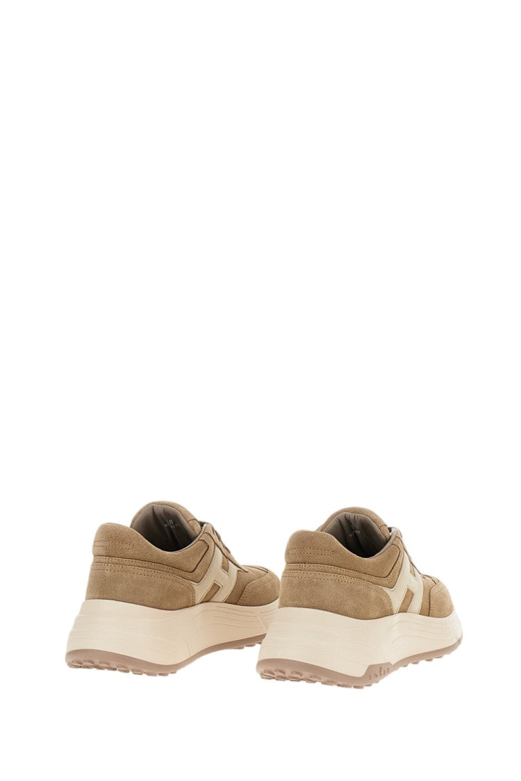Hogan Beige H669 Suede Sneakers