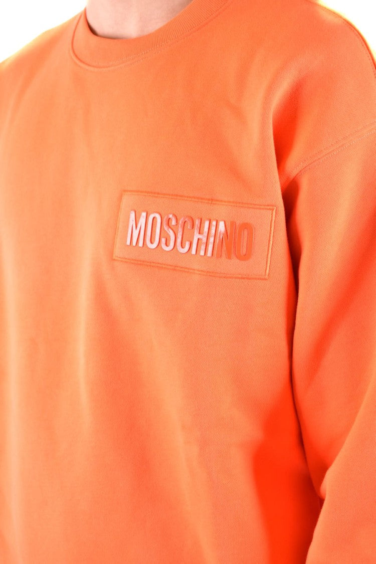 Moschino Orange Crew Neck Sweatshirt