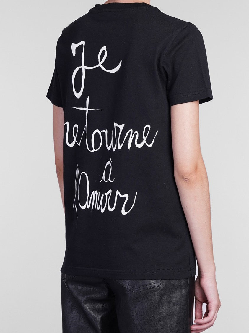 Blumarine Artistic Printed T-Shirt With Logo Detail