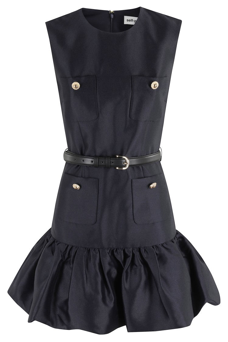 Self-Portrait Taffeta Mini Dress