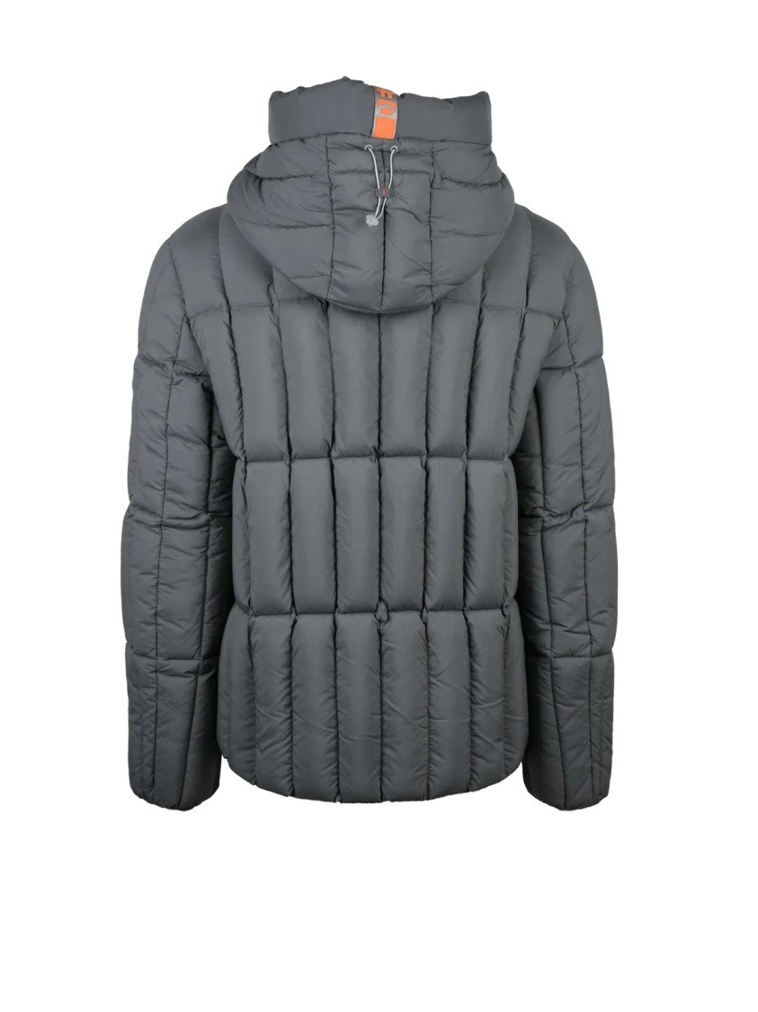 Dekker Padded Down Jacket With Quilted Design And Functional Pockets