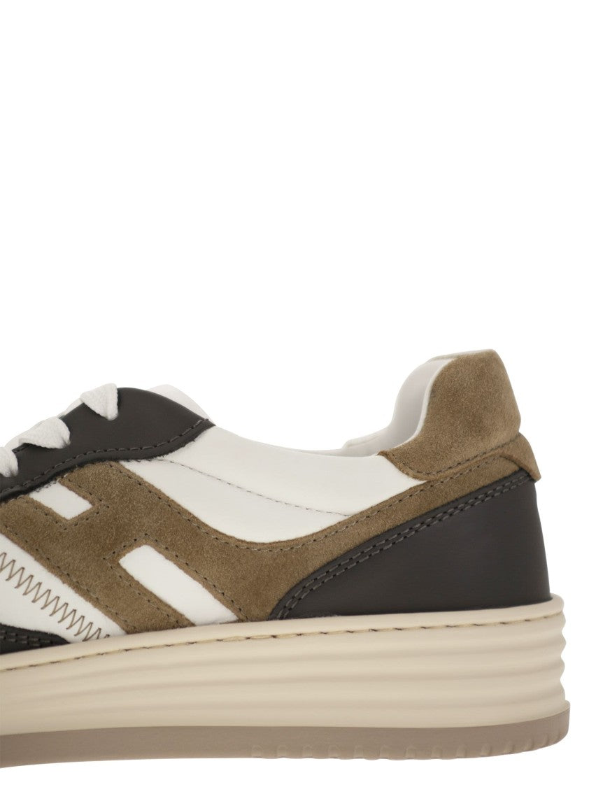 Hogan H630 - Leather Lace-Up Trainers