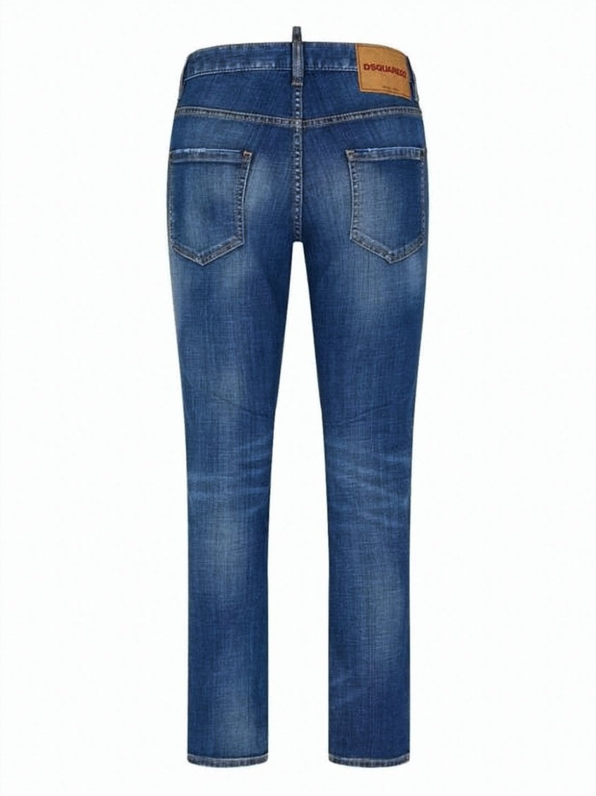Dsquared2 Classic Five-Pocket Denim Pants With Subtle Whiskering