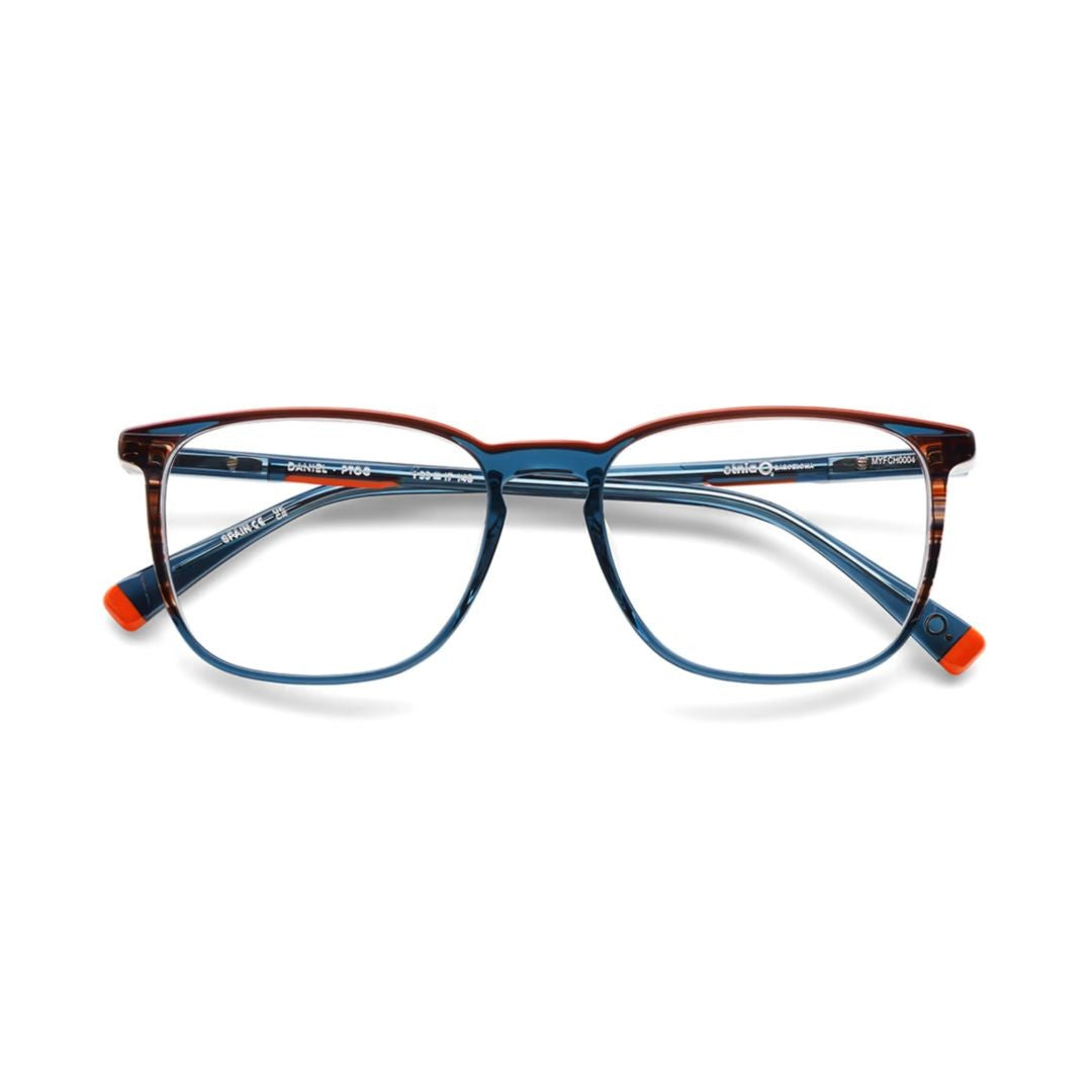 Etnia Barcelona Daniel Rectangular Frame Eyeglasses With Translucent And Solid Elements