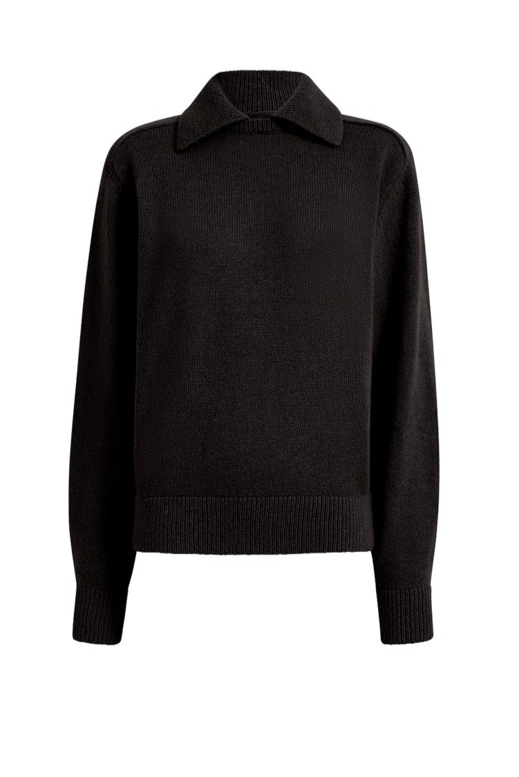 Khaite Black Wool-Blend Jackson Sweater